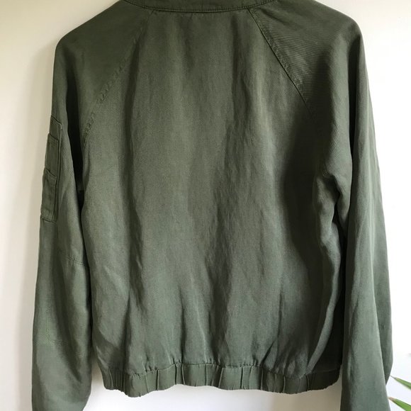 Sanctuary - Womens Olive Green Bomber Jacket, S - Picture 2 of 7